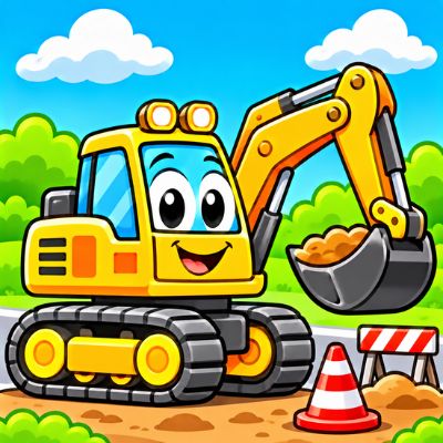 Dibujos de Máquinas de construcción a colorear
